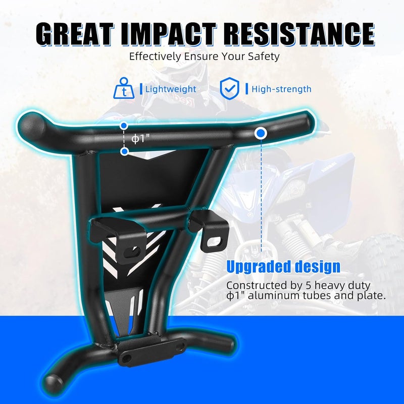 NICECNC Aluminum Front Bumper Protector Compatible with Yamaha Raptor 700 2016-2026, Raptor 700R 2016-2026, Replacement for 1PE-F5712-00-00 - Image 3